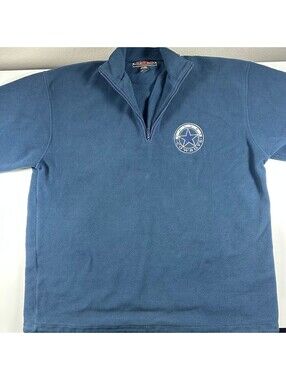 Sport One Dallas Cowboys Navy Fleece 1/4 Zip XL